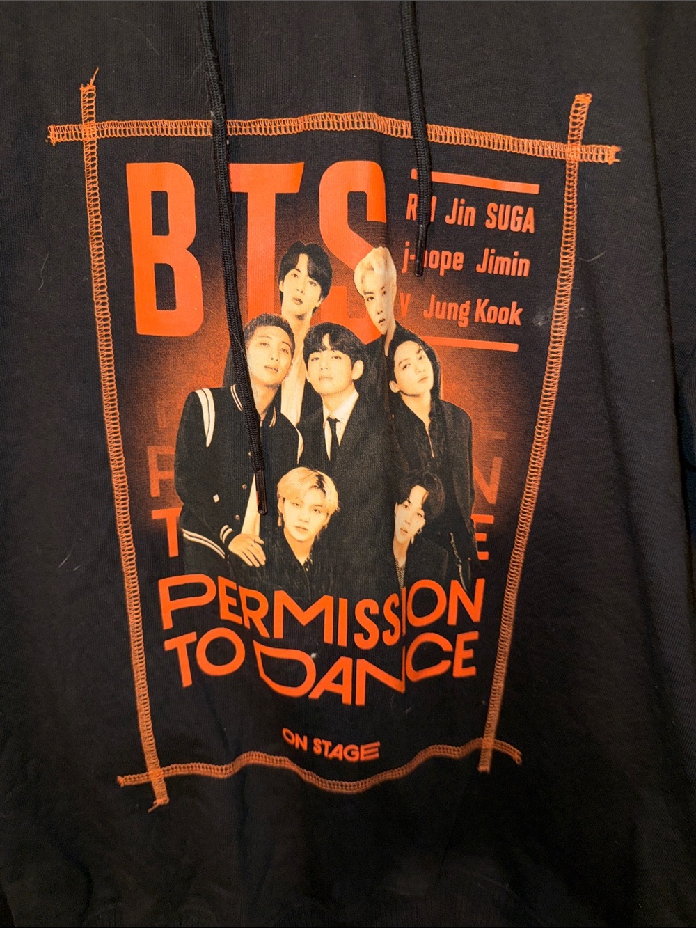 BTS Permission to Dance Black Hoodie - Picture 2 of 8